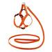 Saival Комплект светоотражающий для собак Рефлекс (поводок + шлейка), оранжевый – интернет-магазин Ле’Муррр