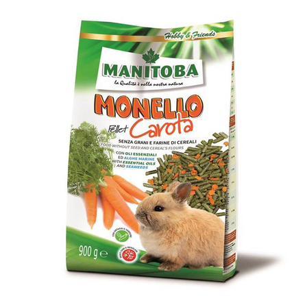 Manitoba Monello Pellet Carota безглютеновый корм для кроликов (с морковью) – интернет-магазин Ле’Муррр